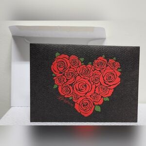 BRIGHTON Red Roses Heart Gift Card NWOT